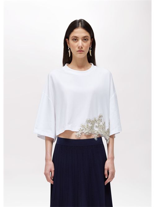 T-shirt donna bianca BLUGIRL BLUMARINE | RA6153JS003/10601